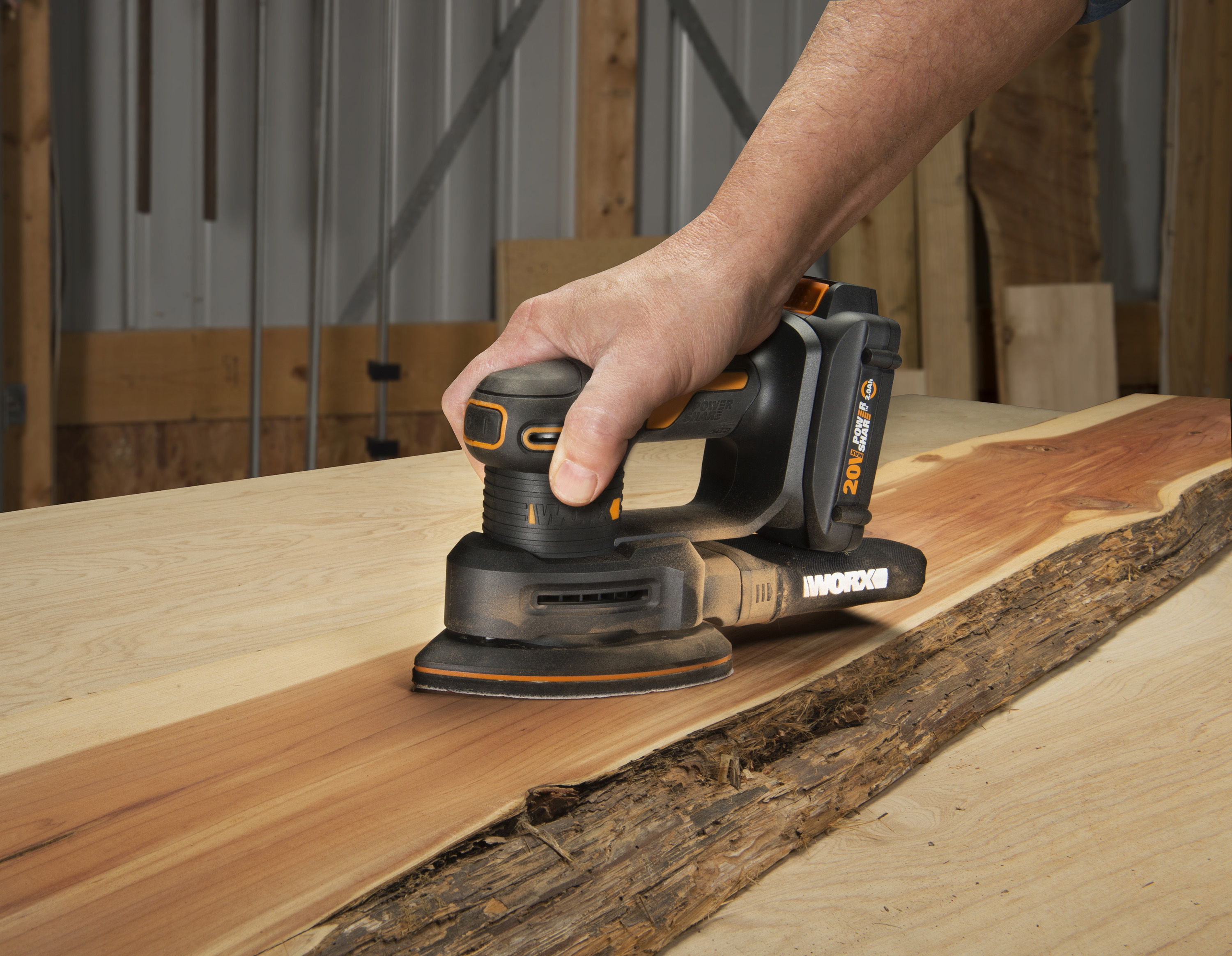 New WORX 20 Volt Power Share Detail Sander Smoothes the Way to a Happy